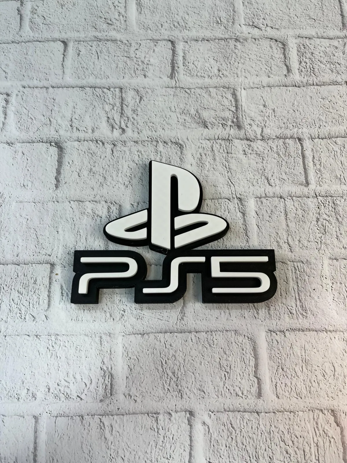 PlayStation 5 Logo Duvar Dekoru Minimal Tasarım 16×12 cm