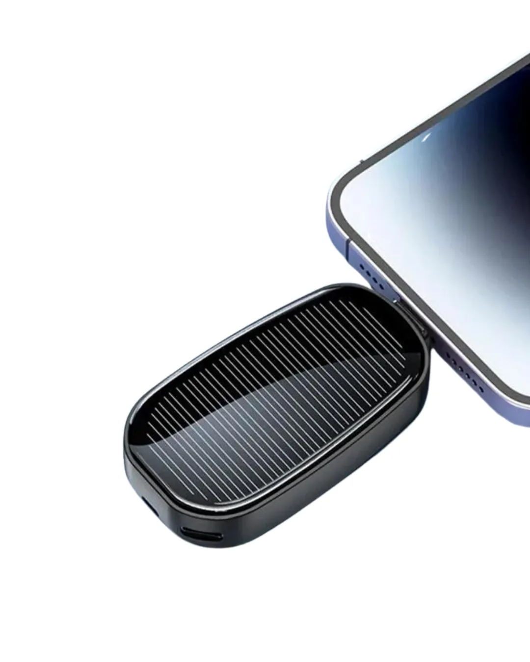 Güneş Enerjili Mini Powerbank 1200mAh Ultra İnce Taşınabilir