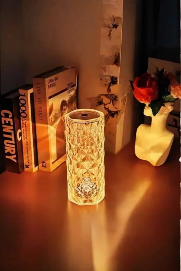 Kristal Dokunmatik Ve Kumandalı Masa Ve Gece lambası