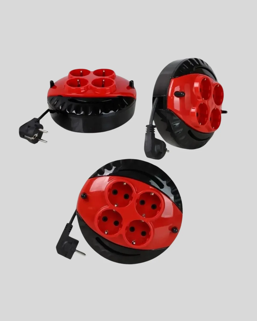 CE Belgeli 3 Metre 4’lü Kablolu Priz Makara