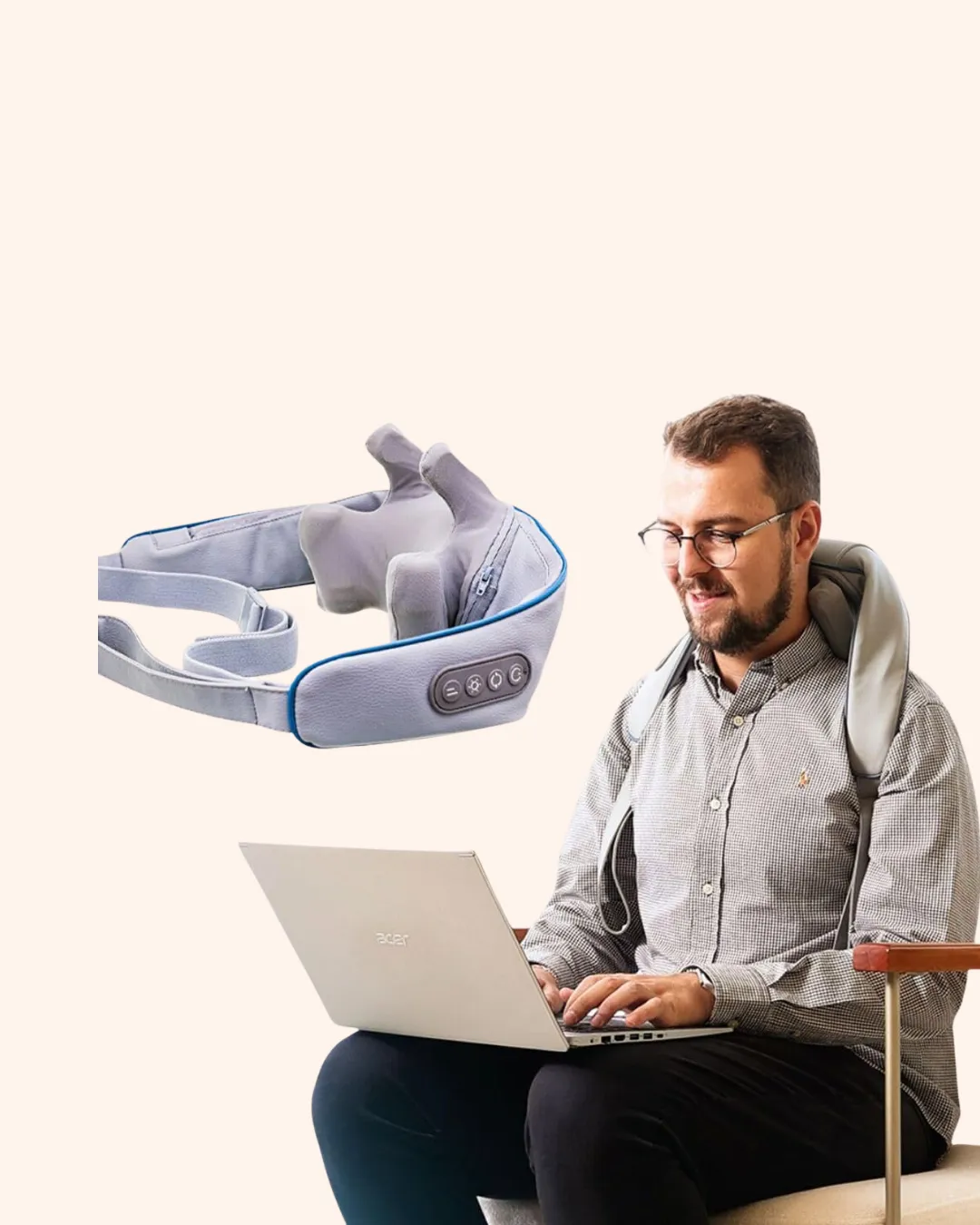 Kablosuz Boyun ve Omuz Masaj Aleti | Isıtmalı ve Yoğurmalı