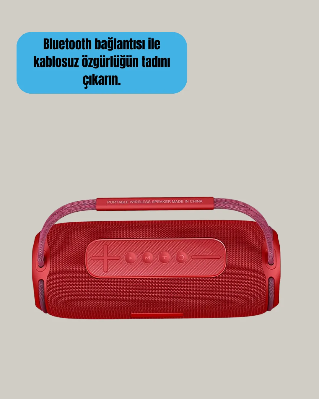 RGB LED Işıklı 20W Taşınabilir Hoparlör Bluetooth 5.3 + Type-C Şarj