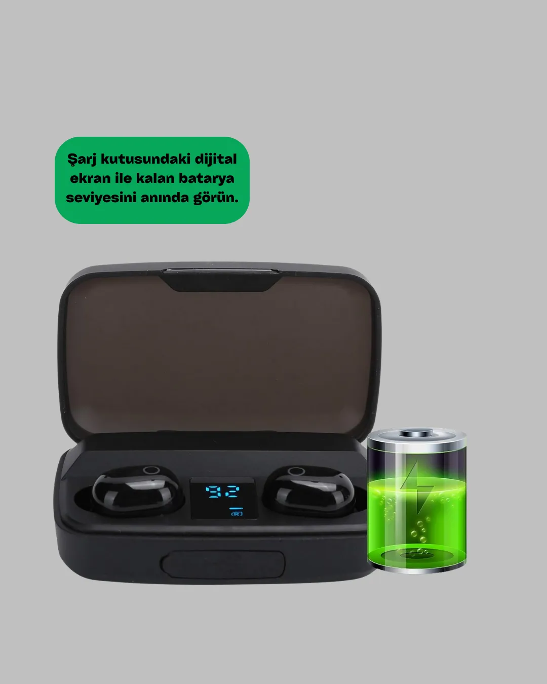 A10s TWS Ergonomik Bluetooth Kulaklık Uzun Pil Ömürlü