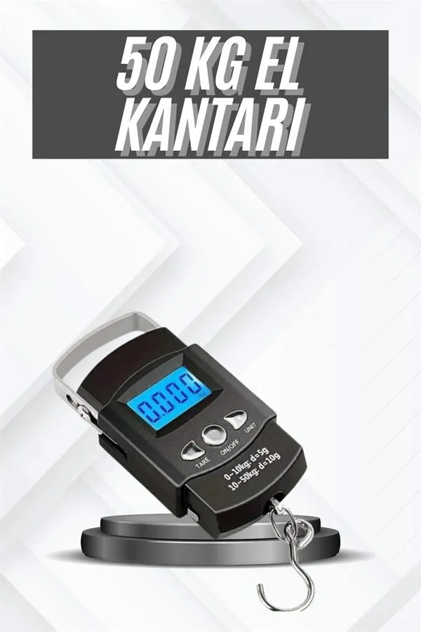 Profesyonel El Terazisi El Kantarı 50 Kg Dijital Göstergeli Tartı