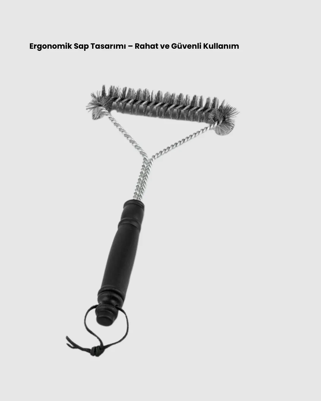 Paslanmaz Çelik Izgara Temizleme Fırçası Mangal ve Barbekü İçin