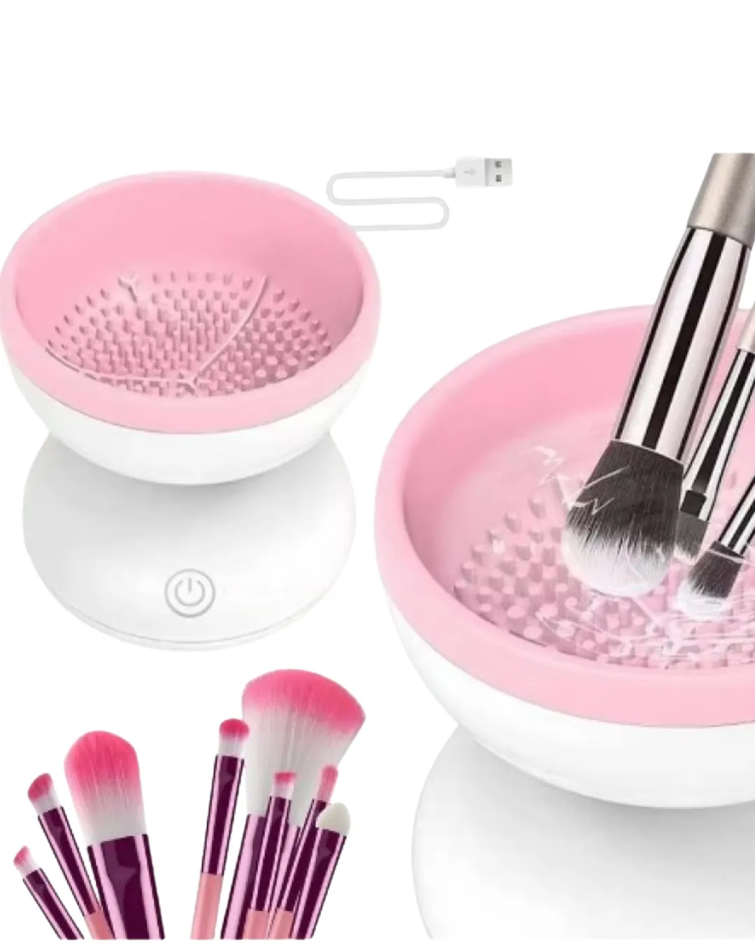 Taşınabilir Elektrikli Makyaj Fırçası Temizleme ve Kurutma Cihazı
