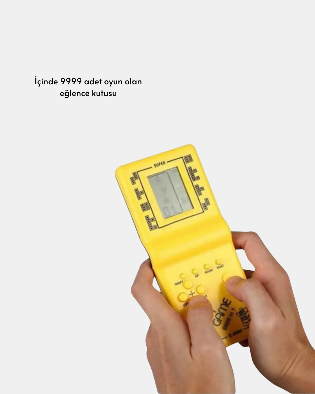 Mini Tetris El Aterisi – Taşınabilir Retro Oyun Konsolu, Pil ile Çalışan Klasik Model