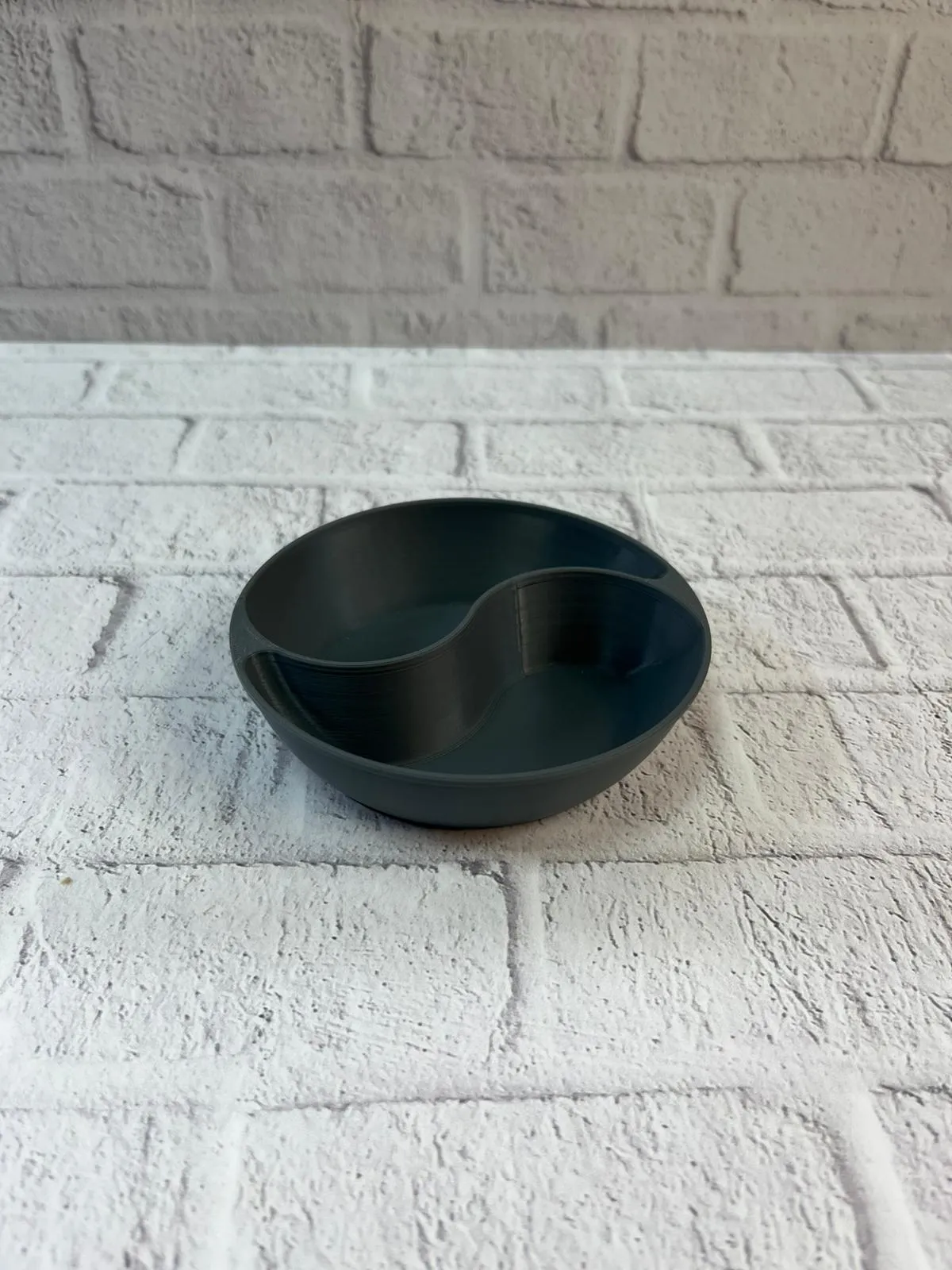 Gri Çerezlik Kase Seti Modern Bölmeli Sunum Tasarımı